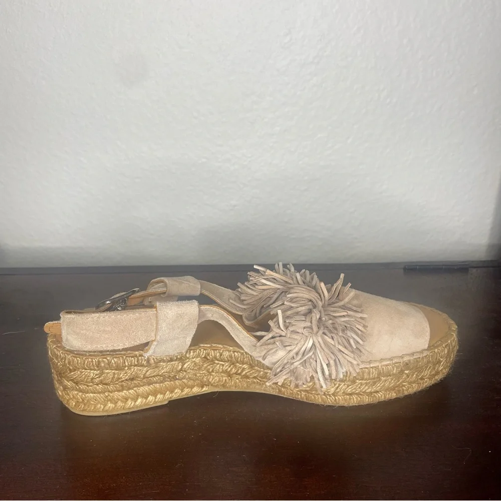 Anthropologie Naguisa Calau Fringe Espadrille Sandals Size 11